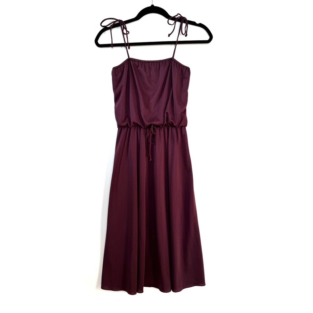 Burgundy Midi Dress